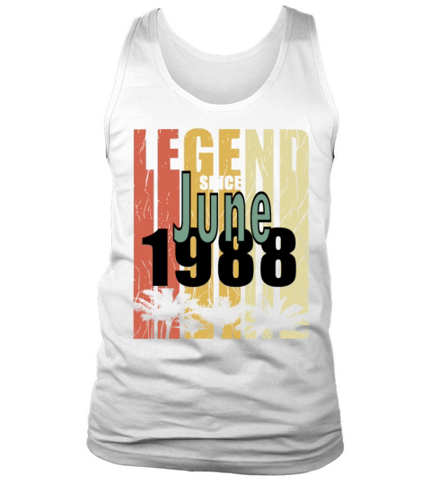 1988 vintage born in June gift Tank Top Unisex