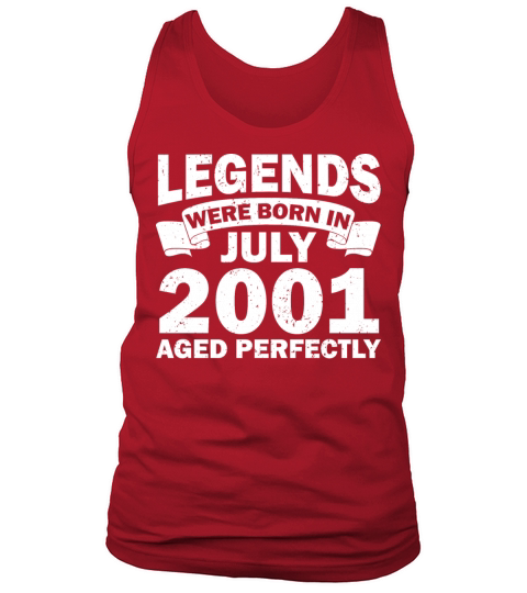 21st birthday July vintage 2001 gift idea Tank Top Unisex