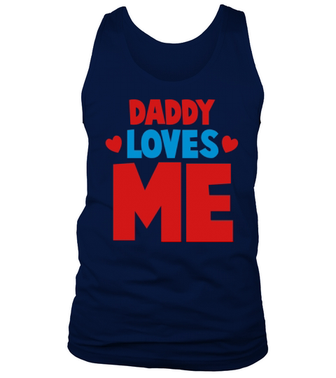 DADDY LOVES ME with little hearts Tank Top Unisex
