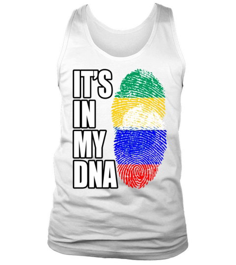 Gambian And Russian Mix Heritage DNA Flag Tank Top Unisex