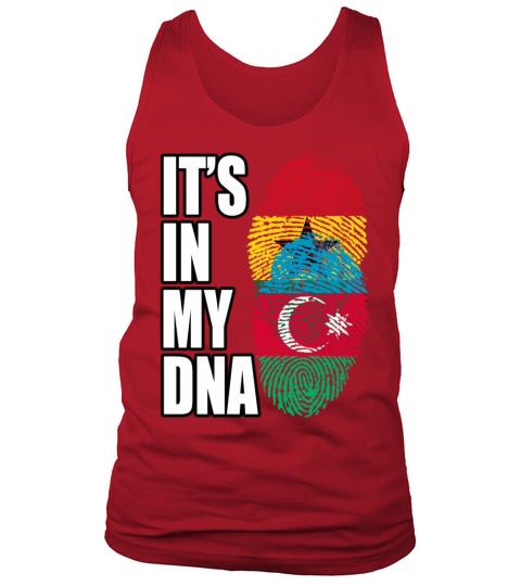 Ghanaian And Azerbaijani Mix Heritage DNA Flag Tank Top Unisex