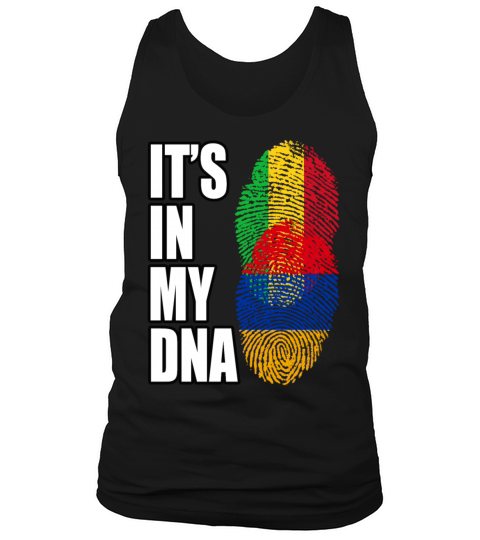 Malian And Armenian Mix Heritage DNA Flag Tank Top Unisex