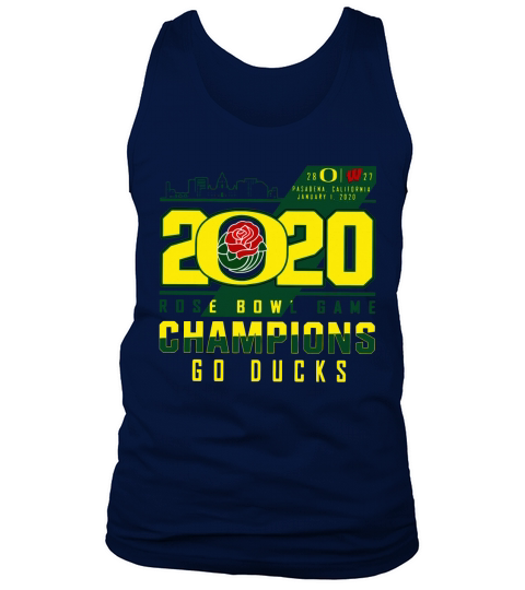 Oregon Ducks 2020 Rose Bowl Game Champions Goducks shirt Tank Top Unisex