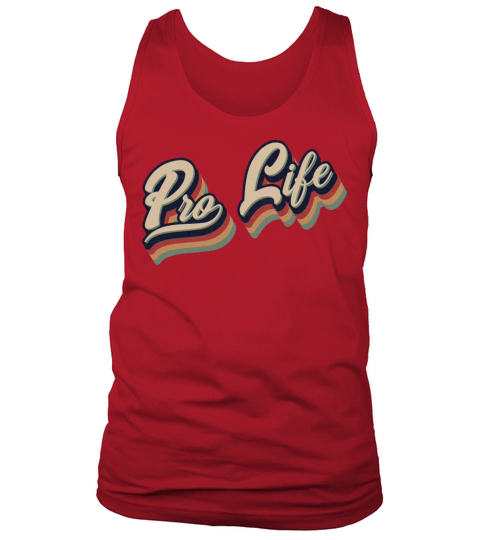 Retro Vintage Pro Life Typography Tank Top Unisex