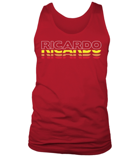 Ricardo First Name Funny Vintage Sunset Ricardo Tank Top Unisex