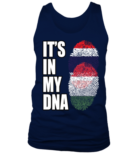 Thai And Hungarian Vintage Heritage DNA Flag Tank Top Unisex