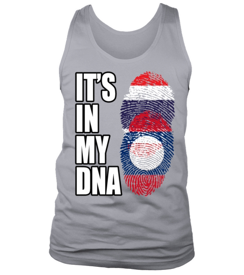 Thai And Laotian Vintage Heritage DNA Flag Tank Top Unisex