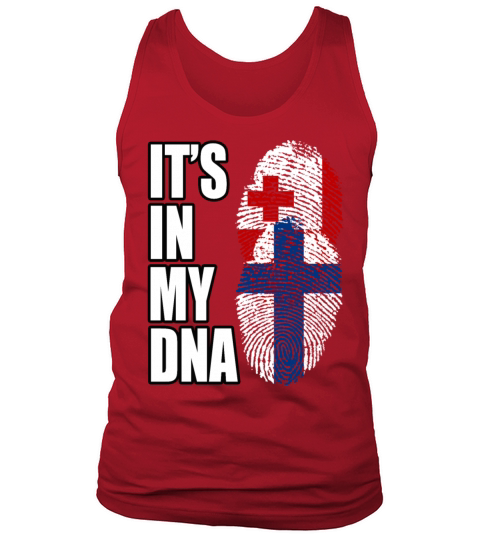 Tongan And Finland Mix Heritage DNA Flag Tank Top Unisex