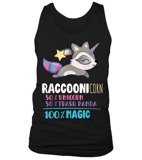 Trash Panda Racoon T-Shirt Racconicorn Gifts Tank Top Unisex