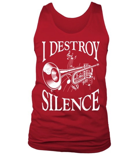 Trumpet Player Vintage I Destroy Tank Top Unisex