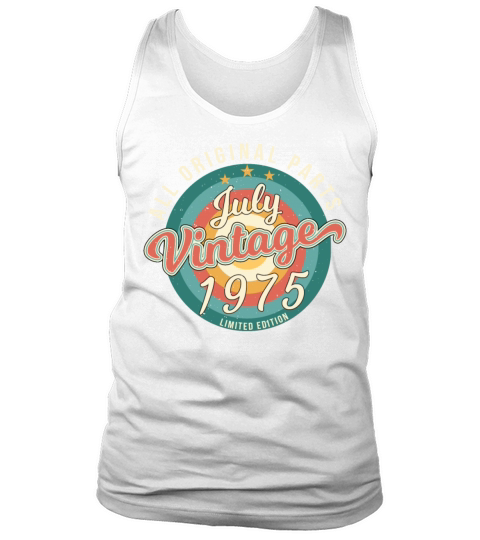 Vintage 1975 July Tank Top Unisex