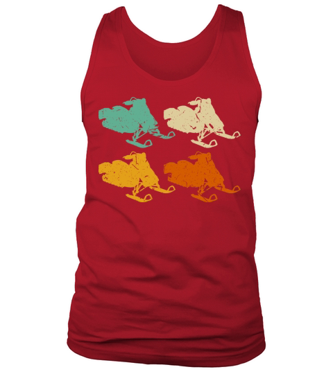 Vintage Snowmobile Snowmobile Rider Motor Sled Tank Top Unisex