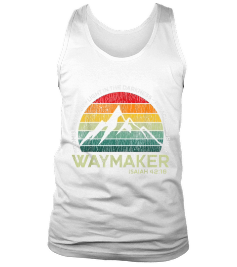 Waymaker Promise Keeper Miracle Worker Christian Tank Top Unisex