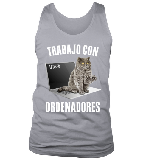 Working With Computers And Geek Cats Tank Top Unisex