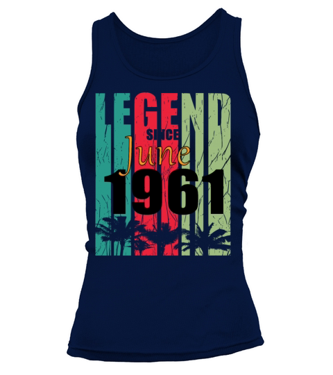 1961 vintage born in June gift Tank top Woman