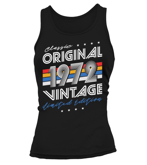 50th birthday vintage 1972 classic original 1972 Tank top Woman