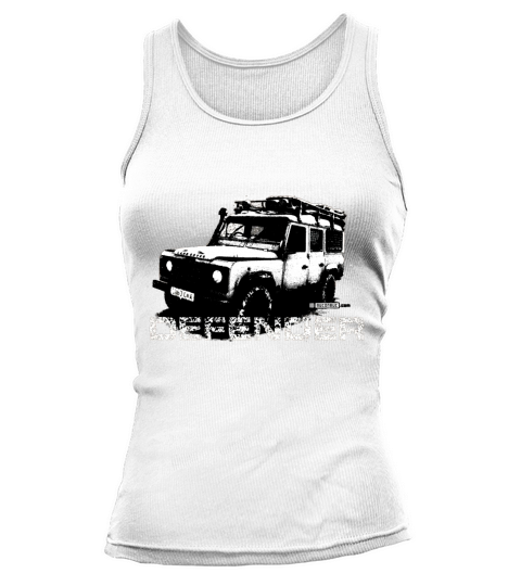 Brown Land Rover Defender illustation - AUTONAUT Tank top Woman
