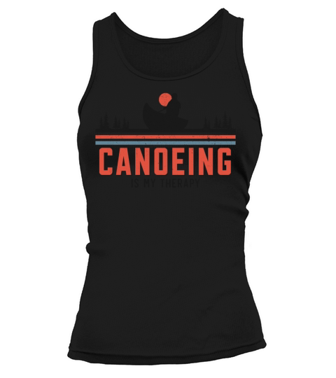 Canoe Canoeing Lake River Vintage Tank top Woman
