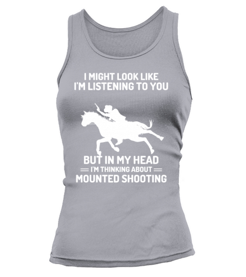 Cowboy Mounted Shooting In My Head Tank top Woman