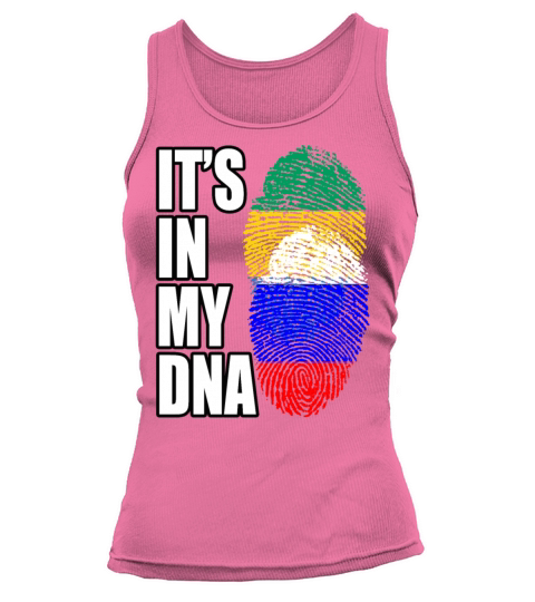 Gambian And Russian Mix Heritage DNA Flag Tank top Woman