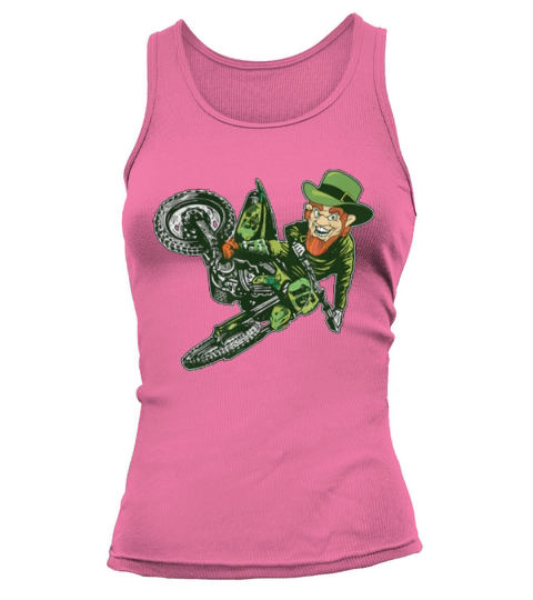 Great Motocross St Saint Patrick’s Mx Day Leprechaun Dirt Bike Tank top Woman