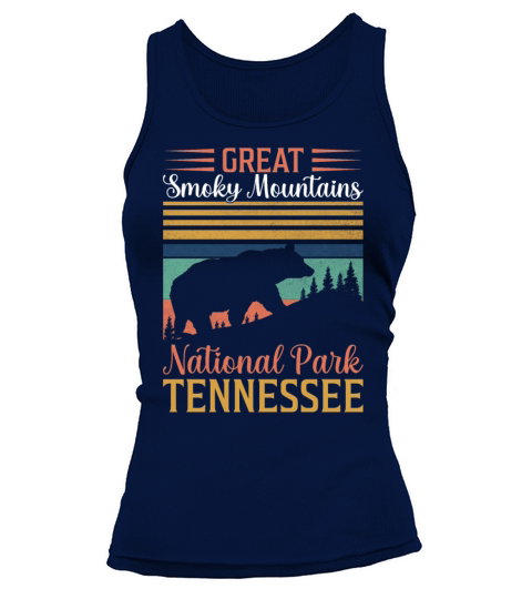 Great Smoky Mountains National Park Vintage Mounta Tank top Woman