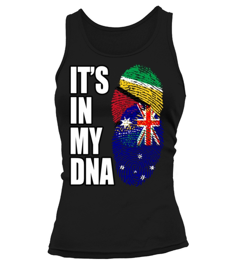 Guyanese And Australian Mix Heritage DNA Flag Tank top Woman