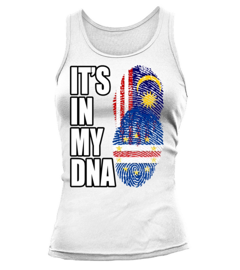 Malaysian And Cabo Verdean Mix Heritage DNA Flag Tank top Woman