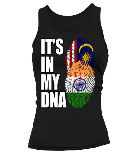 Malaysian And Indian Mix Heritage DNA Flag Tank top Woman