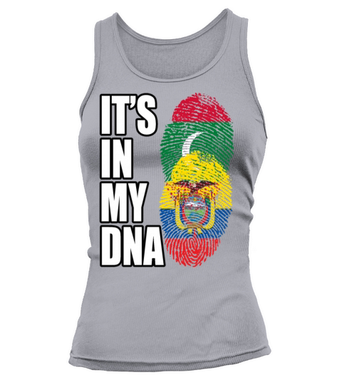 Maldivian And Ecuadorian Mix Heritage DNA Flag Tank top Woman