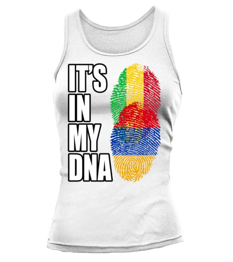 Malian And Armenian Mix Heritage DNA Flag Tank top Woman