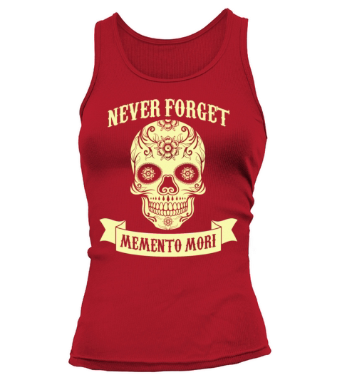 Memento Mori No Mercy Quotes Death Skull Readers Tank top Woman