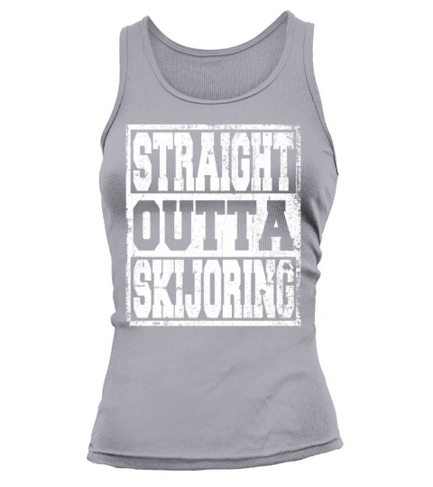 Skijoring Saying funny Tank top Woman