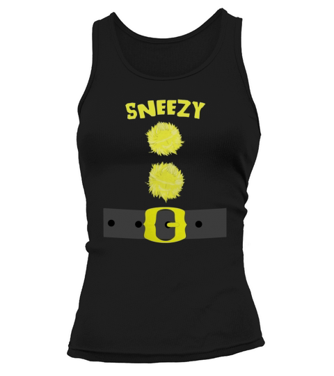 Sneezy Snow White 7 Dwarfs Bashful Dopey Sleepy Happy Grumpy Doc T-Shirt Tank top Woman