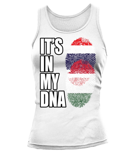 Thai And Hungarian Vintage Heritage DNA Flag Tank top Woman