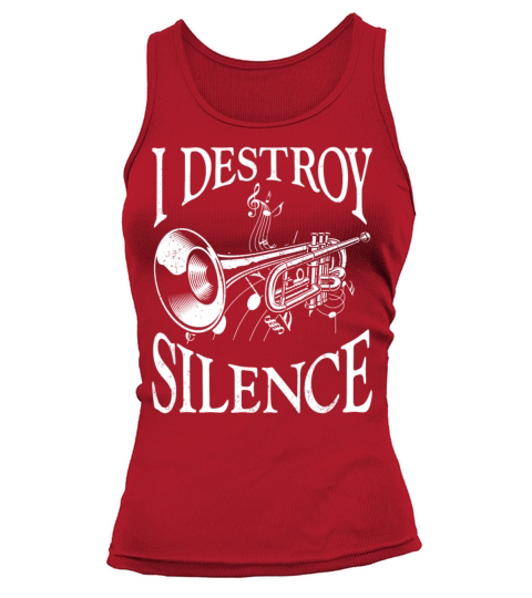 Trumpet Player Vintage I Destroy Tank top Woman