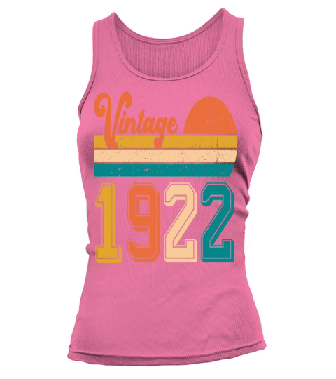 Vintage 1922 birthday gift Tank top Woman