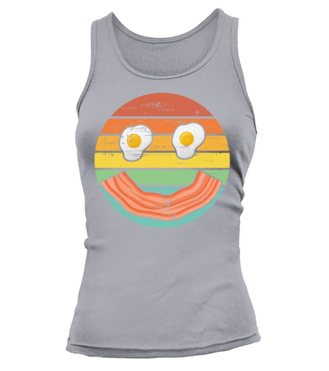 Vintage Bacon Smile With Eggs Tank top Woman