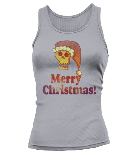 Vintage Merry Christmas Santa skull 22 Tank top Woman