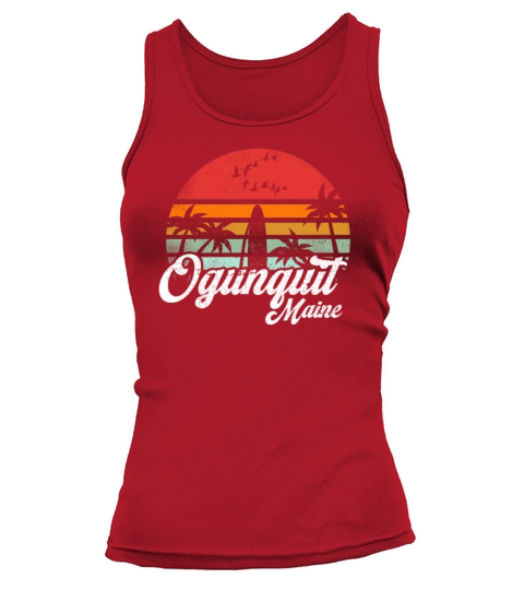 Vintage Ogunquit Maine Surfing Retro Surf Cool Tank top Woman