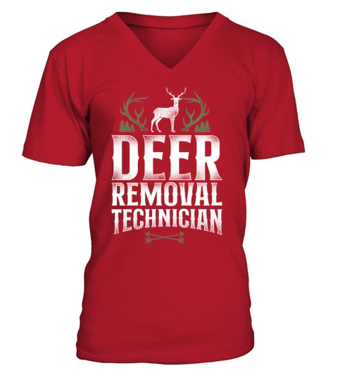 Buck Deer Hunting Hunter Vintage V-Neck T-shirt