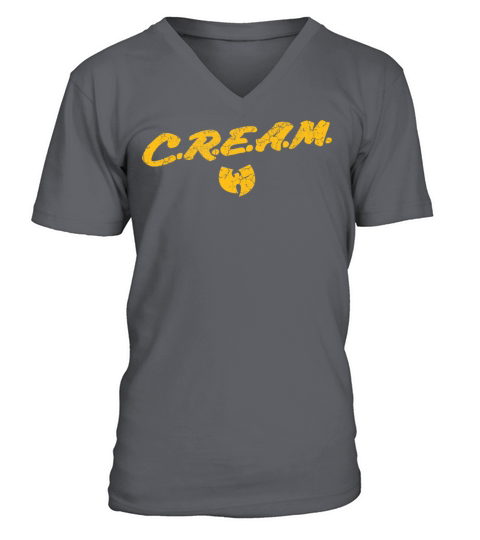 cream small wutang yellow V-Neck T-shirt