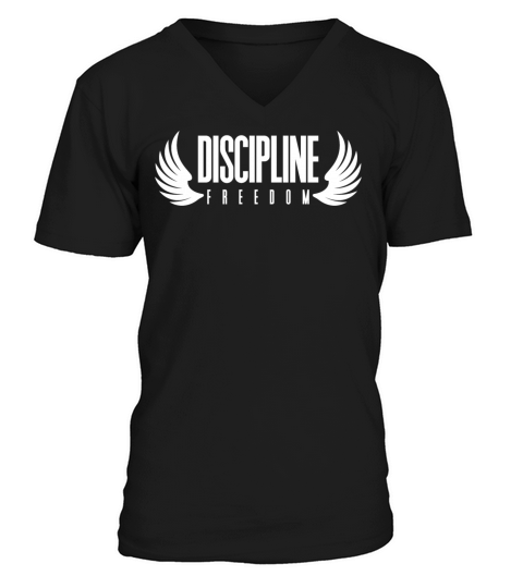 Discipline Financial Freedom Entrepreneur Success V-Neck T-shirt