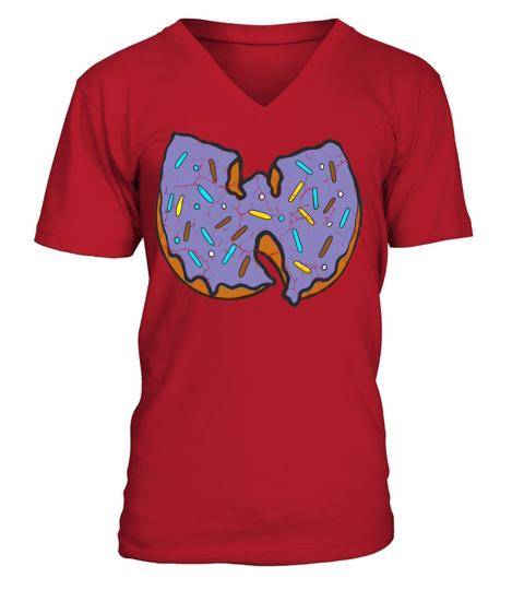 donut wutang blueberry V-Neck T-shirt