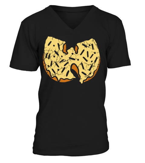donut wutang cream vanilla V-Neck T-shirt