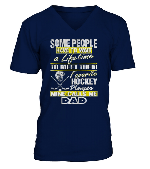 HOCKEY PLAYER DAD T shirt V-Neck T-shirt