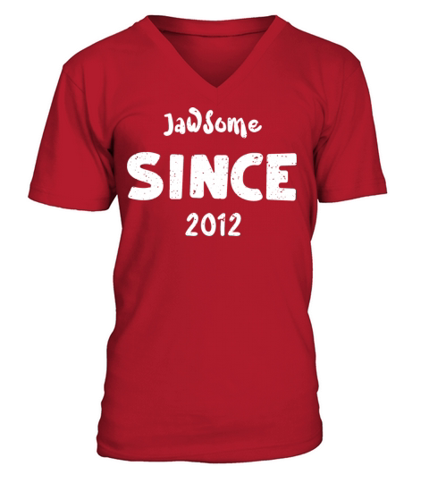 Jawsome Since 2012 - Birthday V-Neck T-shirt