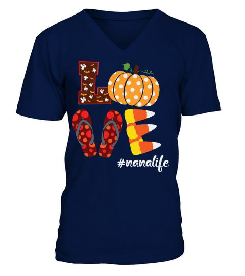Love Halloween Candy Corn Flip V-Neck T-shirt