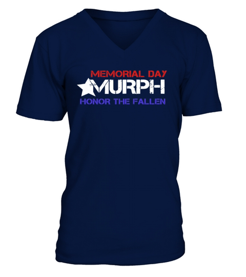 Memorial Day Murph  Honor The Fallen V-Neck T-shirt