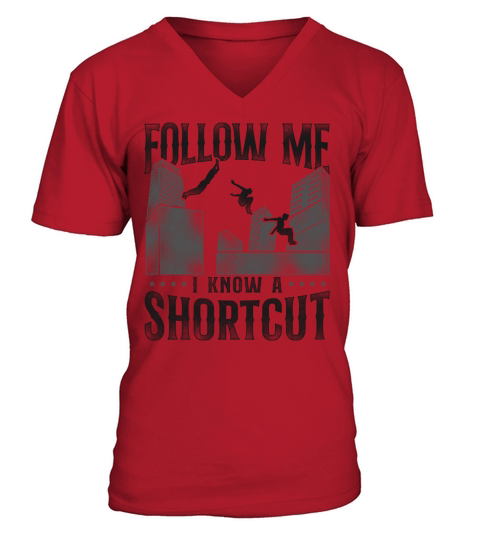 Parkour Free Running Traceur V-Neck T-shirt